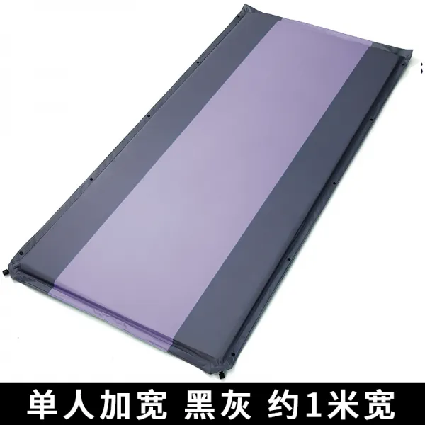 방습패드 차박 카박 캠핑 감성 자충매트 경량 에어매트, 약 1 미터 와이드 블랙 192 × 95 × 4 cm
