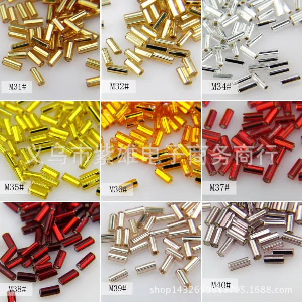 Mgb 수입 관개함 실버 2 부 Diy 시드비즈 45mm 방공 비즈파이프 헤어액세서리 의류
