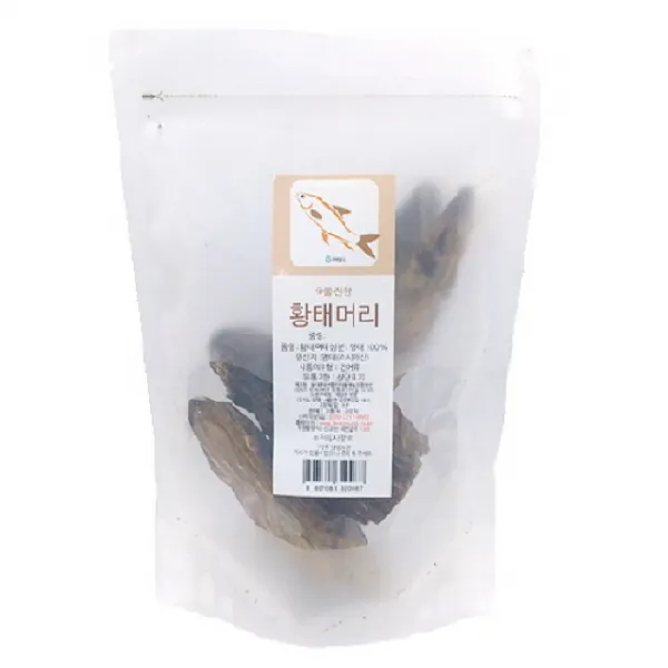두레생협 황태머리2개(100gx2러시아산) 북어채/황태포/북어포/먹태/명태포/진미채/오징어채/북어/명태/건새우, 단일 수량
