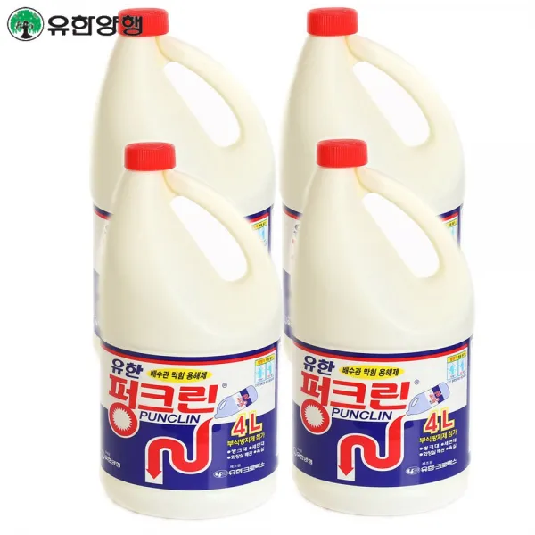 유한양행 유한 펑크린 4리터, 4개, 4L