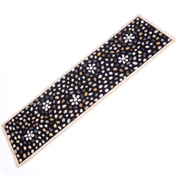 발지압판 발바닥 맛사지패드 빅사이즈 가정용 경혈 선물 공구 자갈 신발깔창 내마모 기본 T04 한걸음한걸음 생화 중간밀도 40*150cm 