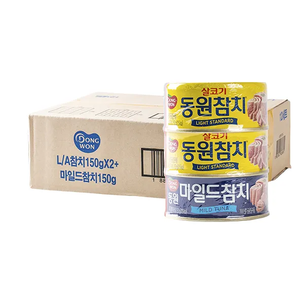 살코기참치 150g 2개+마일드참치 150g 12입 동원 캔, 단일상품