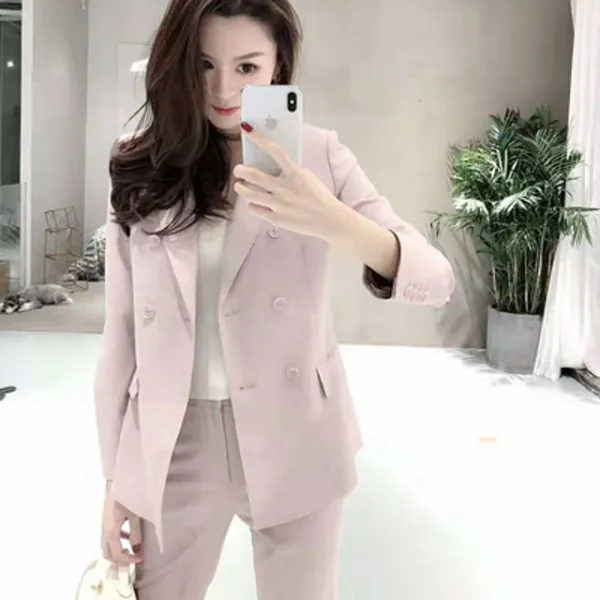 TAOBAO 초가을 선들바람 어언니 추장 세트 여패션 한장 코트 여 디자인 센스 투피스