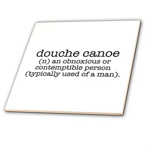 EOM Stamp City-활판 인쇄술-douche canoe의 정의. 불쾌하거나 경멸적인 사람. [8-Inch-Ceramic] - E060707WJ517MT3, 8-Inch-Ceramic