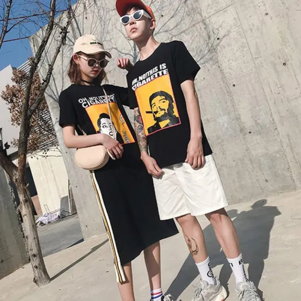 ZoneSHOP 커플티 반팔티 티셔츠 케를룩 남녀공용 단체티 면티XQ