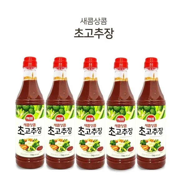 J-MALL 딱 좋은 장맛~해표 새콤상큼 초고추장 1키로, 5개