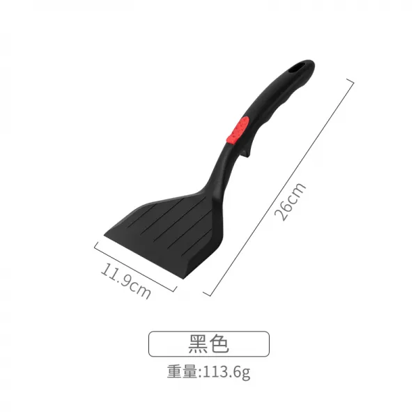 야전삽 구름무늬 산거주 계란말이 실리콘주걱 달라붙지않는팬 전용 가정용 삽 고열잘견디는 피자 D, T01-블랙색