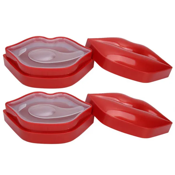 2 상자 입술 마스크 순하다 젤 보습 각질 구김 방지의 관리 를 여성들. (2 x 20pcs)