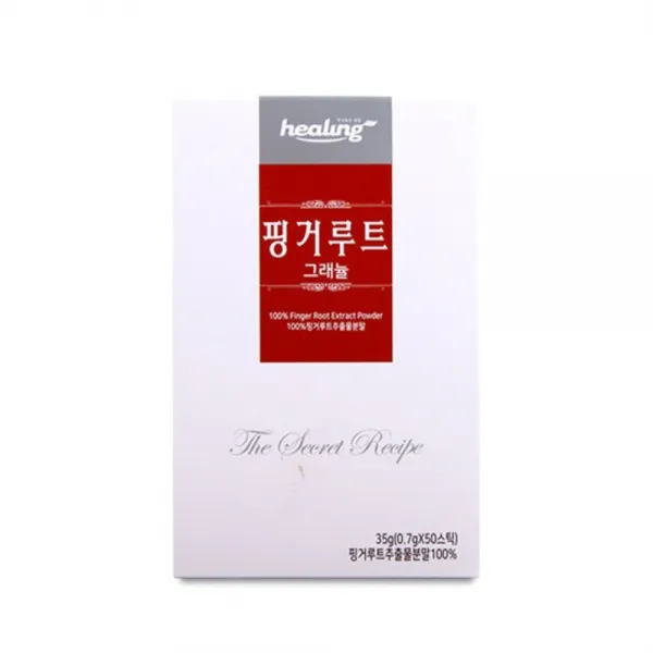 힐링 핑거루트 다이어트 100% 50스틱 X 2박스 뿌리 추출 분말 가루 식욕억제 판두라틴 특허 그래뉼가공 찬물OK 더운물OK 차 살 날씬 요리활용 뿌려먹기, 100스틱, 0.7g