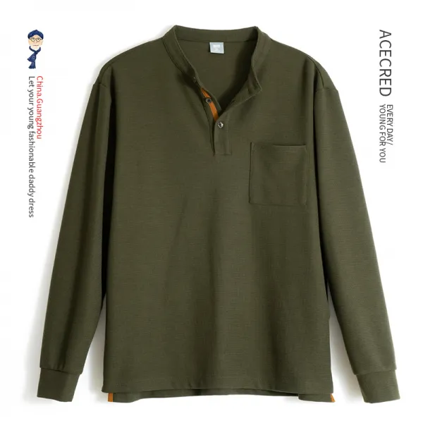 탱탱 아빠티셔츠 롱슬리브티 중노년층 마른남자옷 중년 가을옷 상의 겨울 계절 노인