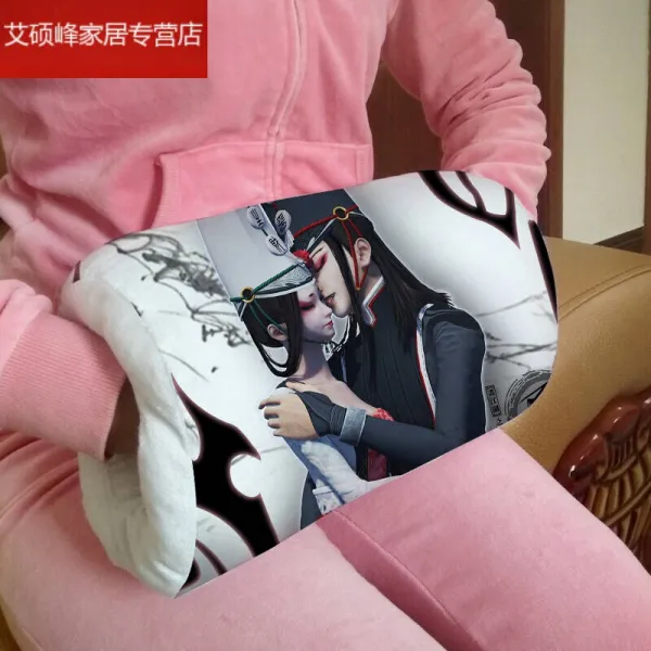 디쿠체 강호를 그리다 불량자 3이성운 희여설 흑백 무상함 여성 황제 가능 꽂다 따뜻함 틀어막다 손베개 롱 30 와이드 20 두께 12cm