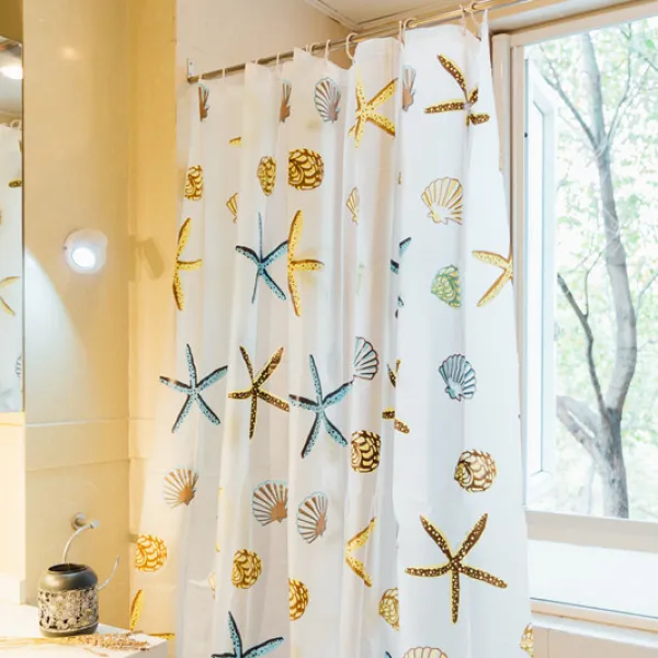 에그플래닛 가합방수 화장실 샤워 커튼 노펀 슬라이드 바 욕실 도어 행거 무지 그레이