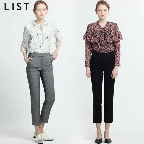 리스트 리스트(LIST) 예술핏 스판 베이직 데일리 팬츠 (택가격:148000원)