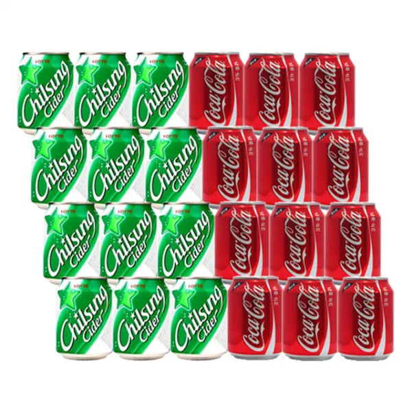 (업소용) 코카콜라245ml 12P+칠성사이다245ml 12P, 24개, 245ml