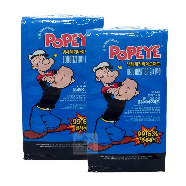 뽀빠이 냄새제거 바이오 강아지 배변패드 50p 2개