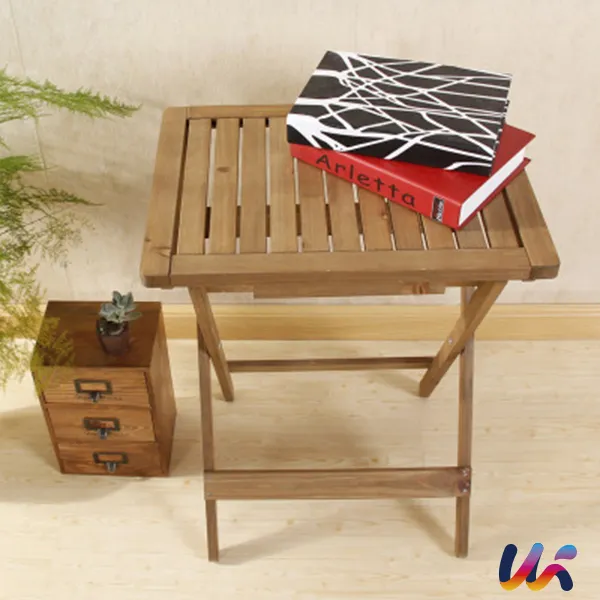 [이라운드몰]접이식 원목 야외용테이블 소파테이블, 01 직사각형 47.5×36.5×61.5CM