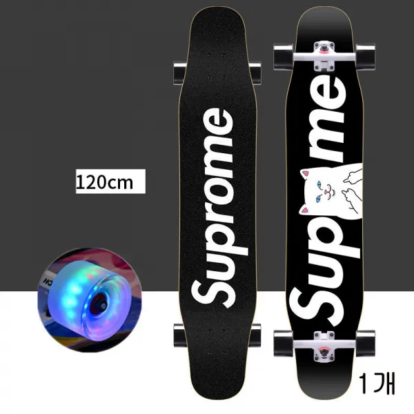 [해외 직송]뉴타임즈 롱보드 스노보드 초보 성인 거리 청소년이 남녀공학 댄서 XZ03 A22, 08 120CM 블랙