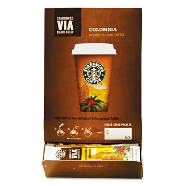 커피 Starbucks SBK11008131 Colombian VIA Ready Instant Single Serving Brew Pack of 50, Size = 100 Count, 본문참고, 본문참고