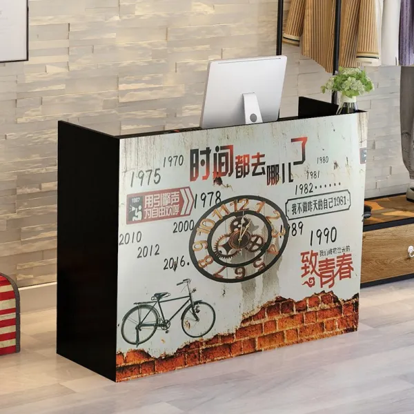 개업 밀크 티 숍 바 카운터 궤 상용 심플 현대 편리함 대형 술과음료 타임 모두 어디로 가 네 60x40x92cm