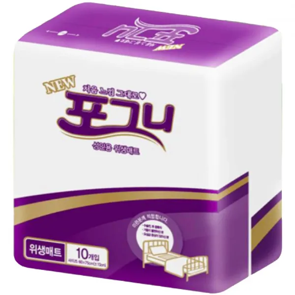 포그니 국내산 위생매트 깔개매트 환자매트 200매 패드 1박스 200매