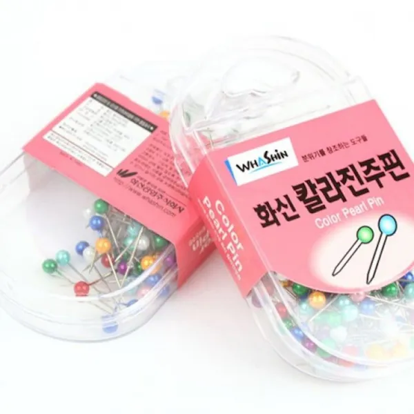 칼라진주핀 행거용 20개 할핀 하루핀 압핀 핀 포장 판촉 디스플레이 업소 스탠드, 본상품선택 1개