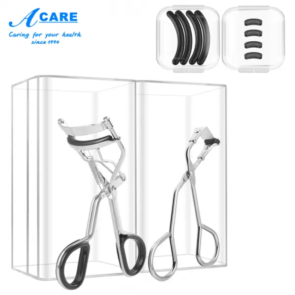 뷰러 ACARE 광각 부분속눈썹 겹 래쉬폰 리필 풀 볼륨이다 치켜들다 지구 정형 논슬립 미끄럼방지 손잡이 소형, 실버 논슬립 미끄럼방지 _실버 눈꼬리