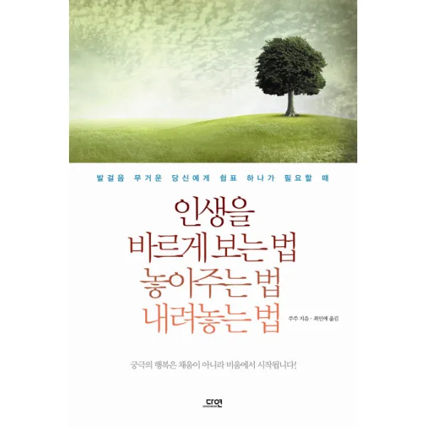 인생을 바르게 보는 법 놓아주는 법 내려놓는 법:발걸음 무거운 당신에게 쉼표 하나가 필요할 때, 다연