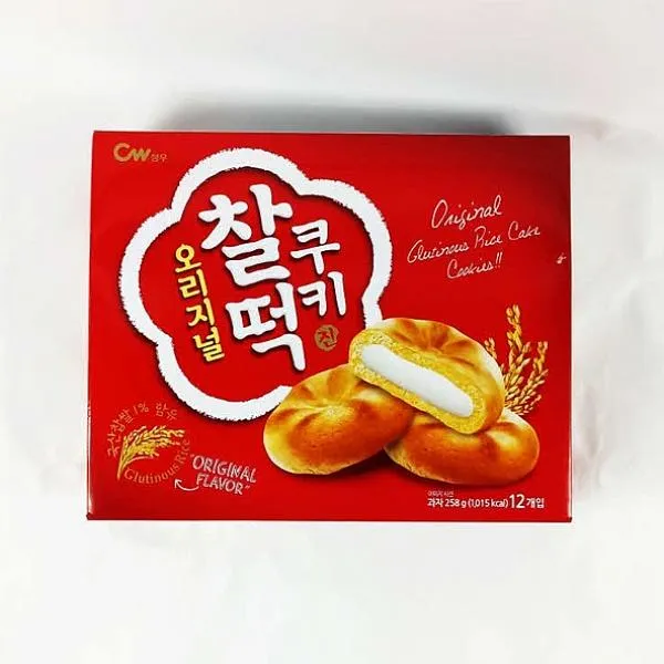 디자인그룹 티에스 찰떡쿠키 오리지널 258g X 10 과자쿠키, 1
