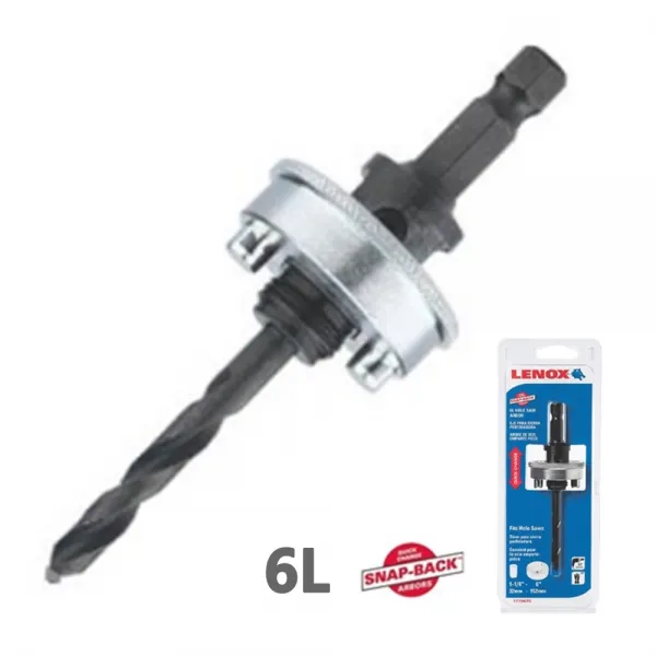 미제 Lenox 원터치 스냅백 아바 6L 홀쏘 써클커터 최대 152mm