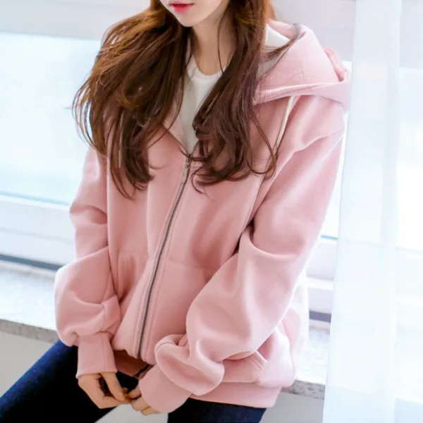 데이홀릭 5516 - 컬러풀데일리 후드집업