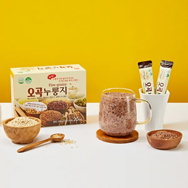 국내산 오곡누룽지 숭늉/간편식/아침식사대용/어린이간식 쌍지뜰 오곡누룽지 25g*20개