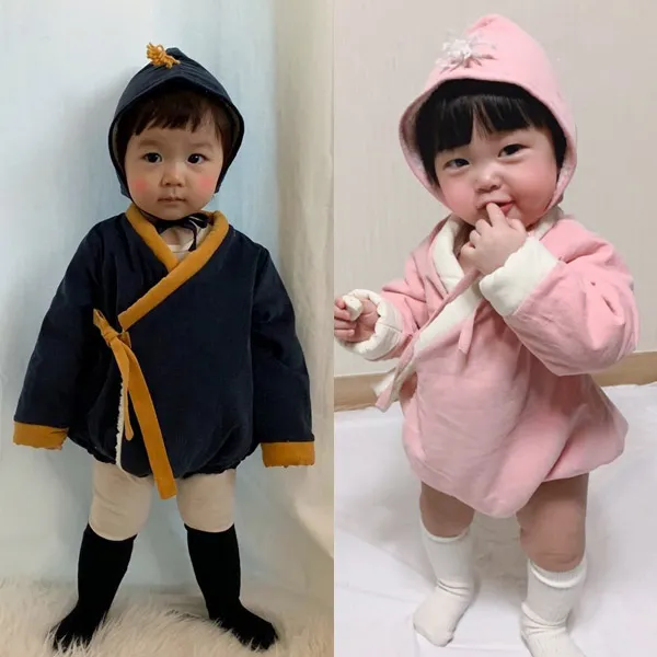 재야 JM 유아 바디슈트 재야18FW -한복슈트보넷세트