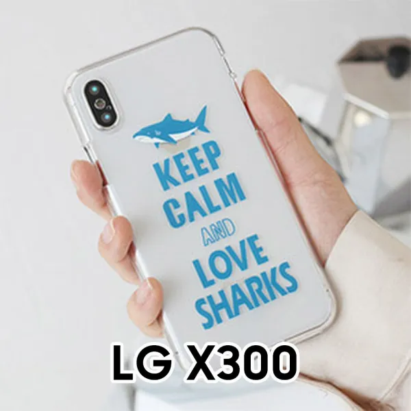 [유앤강] / 샤크 LG X300 K120S 투명 젤리케이스 / 액세사리 보호