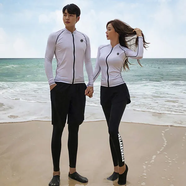 일상화보 베이스 커플 래쉬가드 세트