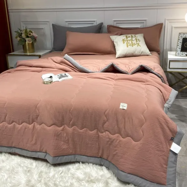 여름이불 에어컨 여름 얇은 이불 봄가을 여름 쿨링 이불 4종 세트로 2인용 여름 이불 여름 어린이 39번 Ar Z 구정물 가루