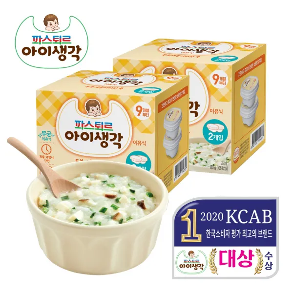 파스퇴르 아이생각 후기 두부새송이버섯 죽180g 2팩 단일상품