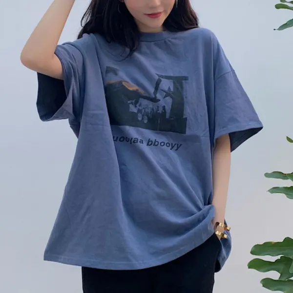 kirahosi 골드문 여성 반팔 티셔츠 블라우스 캐주얼 POI 128 + 스마트스트랩 증정 DDhxov4