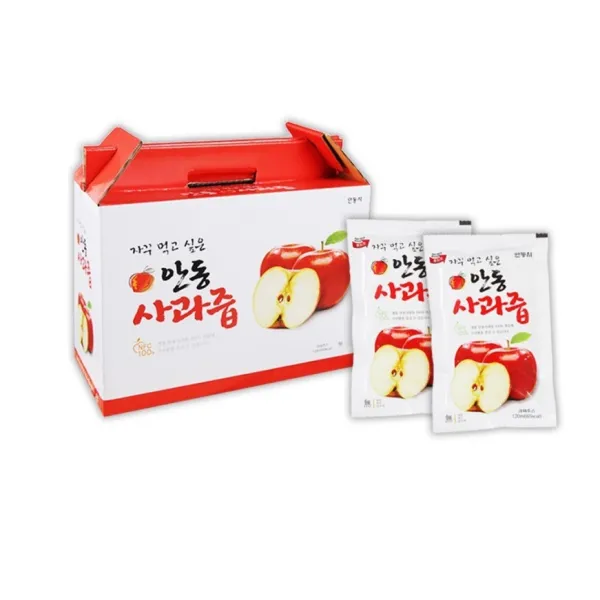 안동사과즙 저온살균 무첨가 사과100착즙 100ml 50팩 자꾸먹고싶은안동사과즙