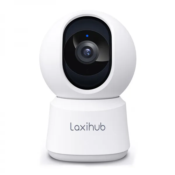 Laxihub 락시허브 1080P FHD 회전형 WIFI 실내 감시카메라 스마트 팬 틸트 홈카메라 가정용 CCTV 보안카메라 홈캠 육아캠 펫캠, 64GB