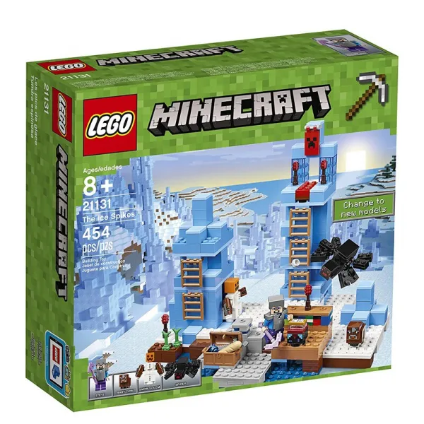 레 고 LEGO Minecraft 더 빌 리 지 나의 미시적 세계 창세 신 조립 블록 얼음 못 21131