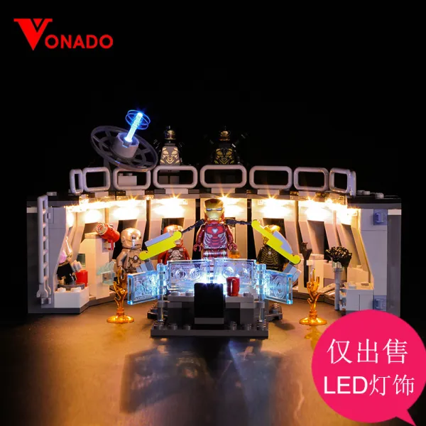 레고 어벤져스 스파이더맨의 스파이더 크롤러 마블 76114 중국 호환블록 01 빌딩 블록이없는 Led 조명