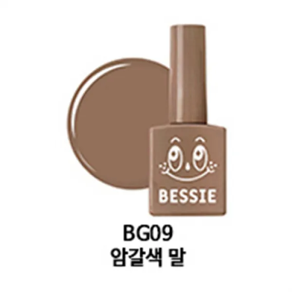 베씨젤 BESSIE 베씨 젤네일 젤네일컬러 105종 택1, 1개, BG09-암갈색말