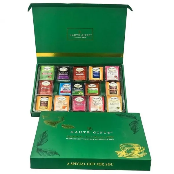 미국직구 Tea Twinings 티백 샘플러 모듬 상자-50 개-우아하고 고급스러운 선물 상자에 퍼펙트 버라이어티 팩-가족 친구 동료를위한 선물-영국식 조식 녹차 얼 그레, 수량, 상세참조