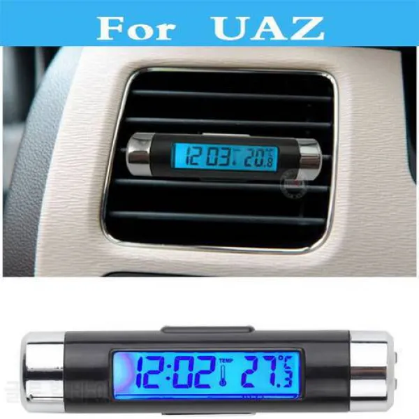 LcD 조명이 자동 디지털 시계 UAZ 애국자 31512 3153 3159 3162에 대 한 자