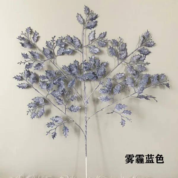 결혼식 진지하다 꽃 단지 상수리나무 잎 결혼식 장식 꽃꽂이 무대 배경 플라스틱 재질 무역 도매2p, 스모그 블루