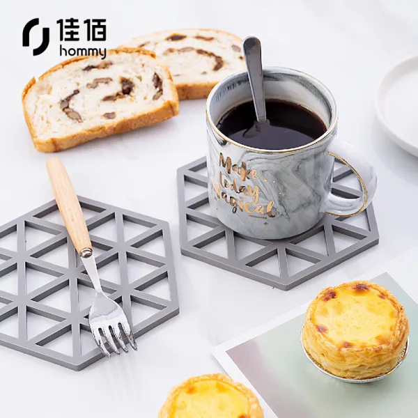 가 백 실리콘 단열 패드 냄비 받침 2 개 1개