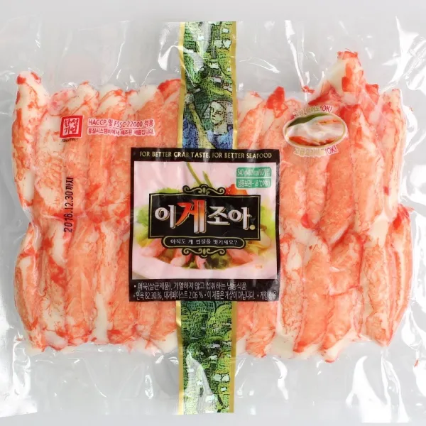 이게조아F 540g 게맛살 크래미 게살 맛살 크래미 집게맛살 요리용게맛살 크레미 대게속살 업소용게살 게살초밥 게살샐러드, 1