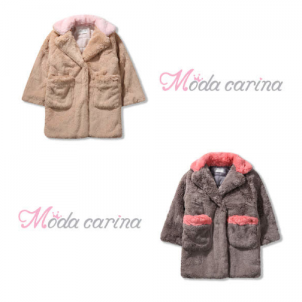 모다까리나 부산대nc점 여아 트랜디 퍼 롱 코트 M1843c091 겨울