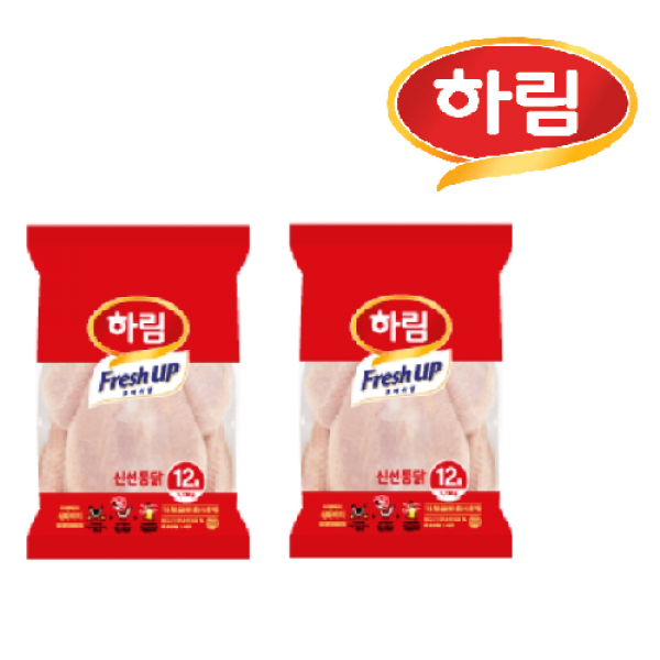 하림 프레쉬업 냉장 생닭 11호 (1050g 이상) 2마리, 2마리, 1050g