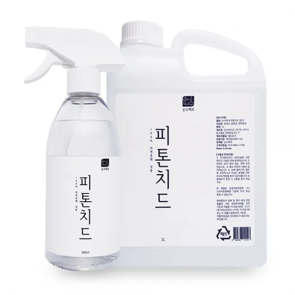 순수백과 피톤치드 원액 편백수 스프레이, 1세트, 2.5L